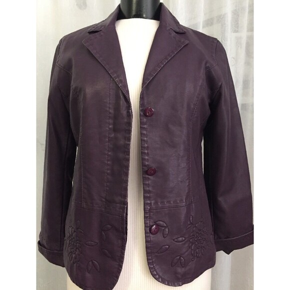 Chico's Women's Jacket Antonia Laredo Purple Jacket Chico's Size 0 / 4 NWT - Picture 2 of 12